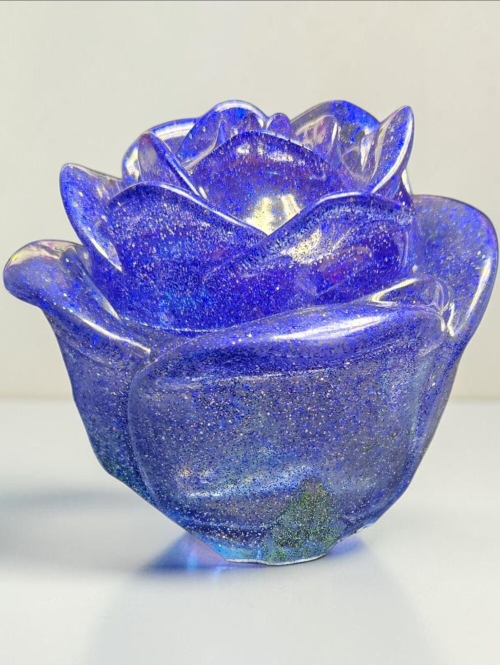 Purple Rose Trinket Jar  - Decorative Home Art